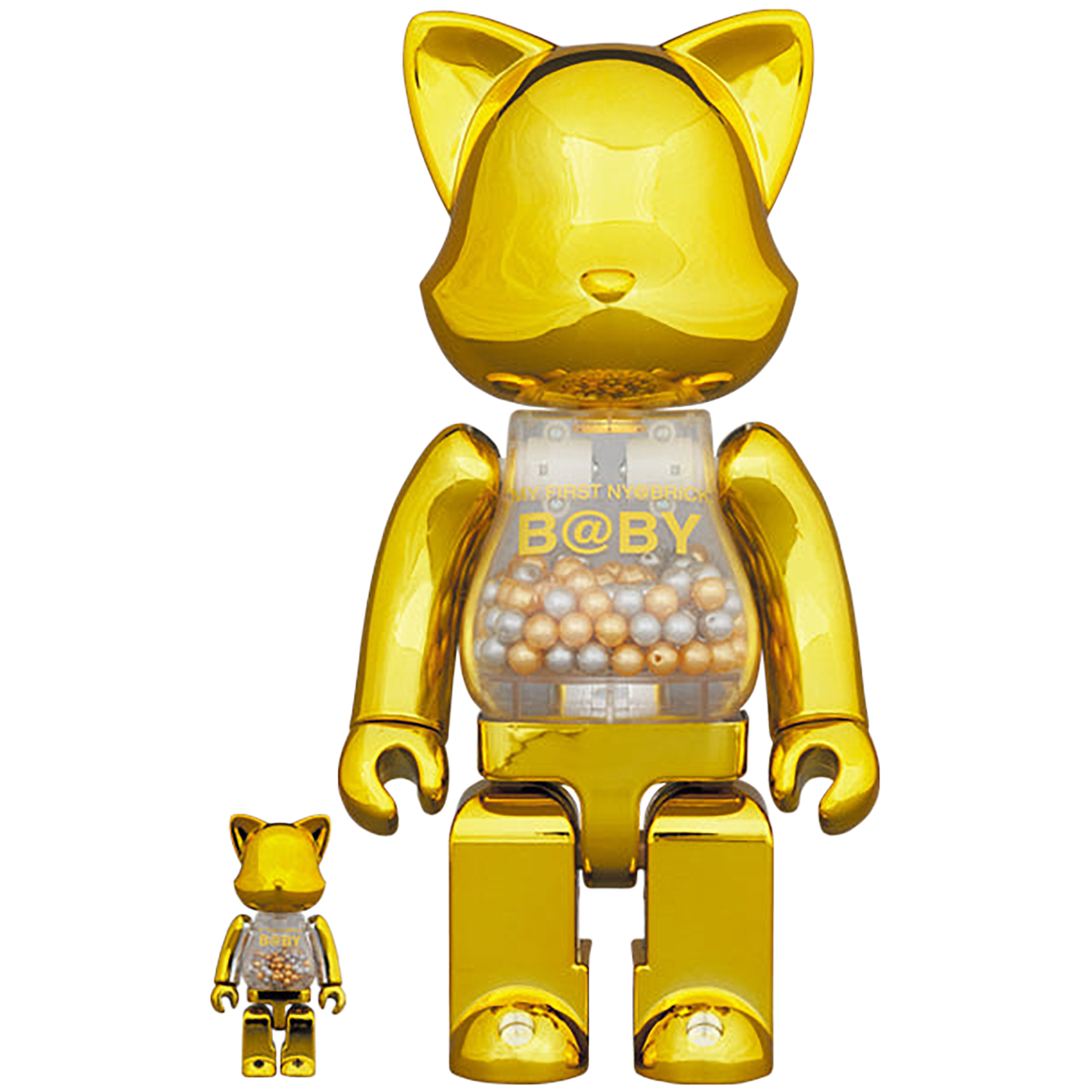 MY FIRST NY@BRICK B@BY 100％ & 400％ GOLD Ver. | MEDICOM TOY