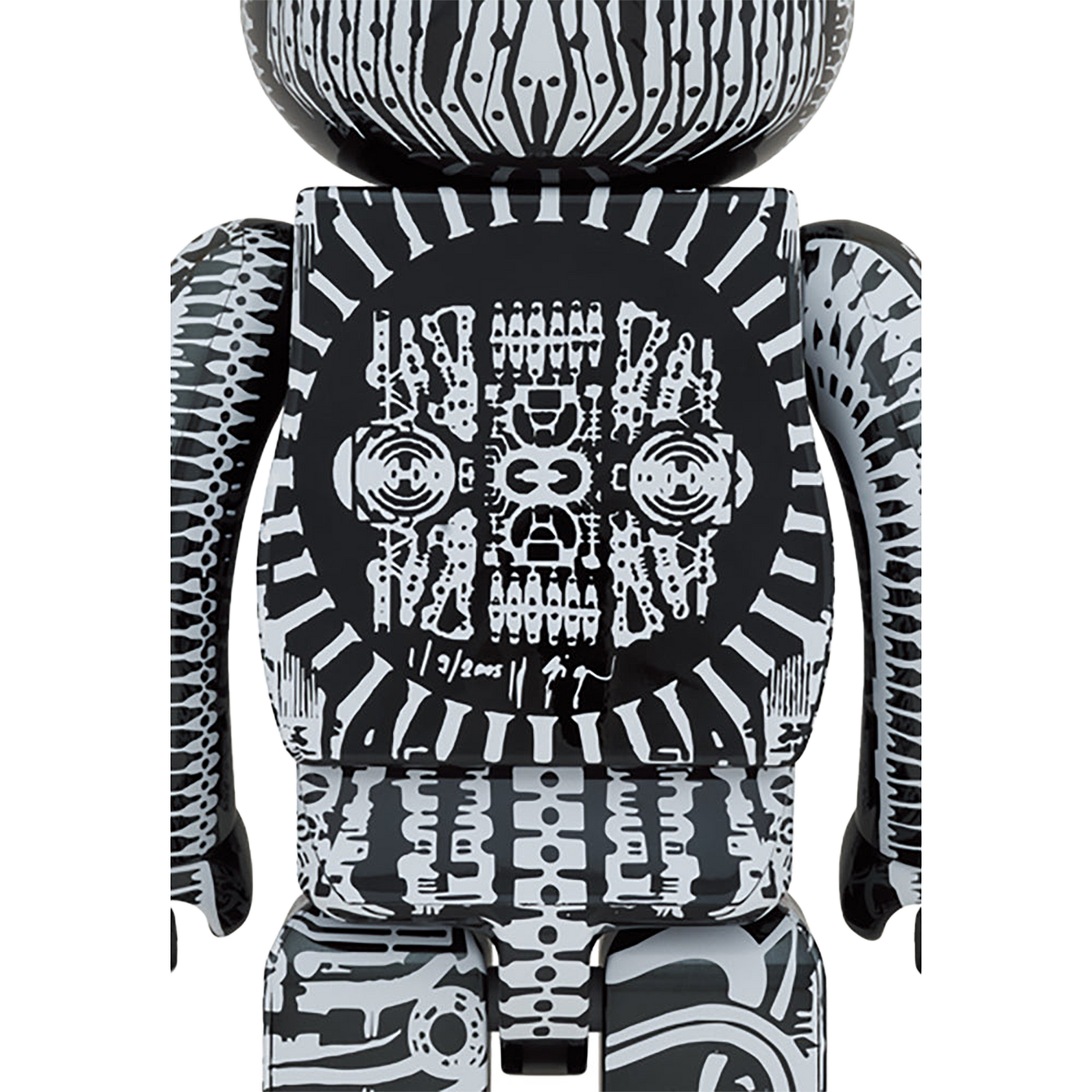 BE@RBRICK H.R.GIGER 1000% WHITE CHROME Ver./BLACK CHROME Ver.