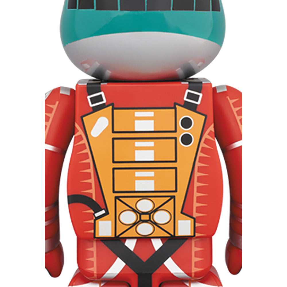 BE@RBRICK SPACE SUIT GREEN HELMET & ORANGE SUIT Ver.100% & 400%_3