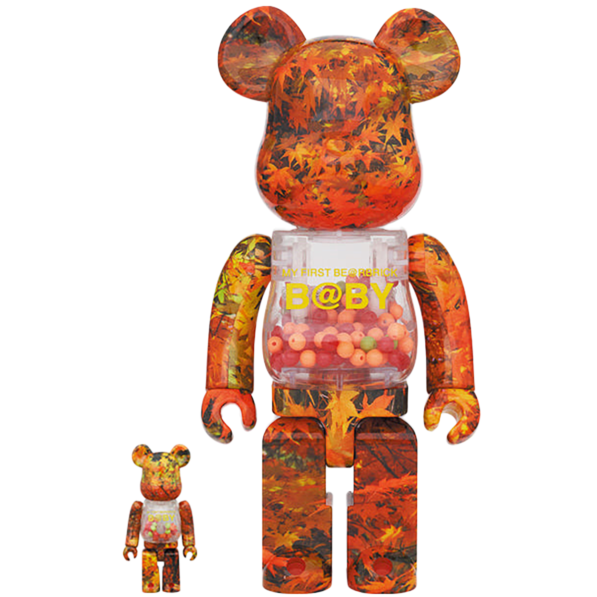BE@RBRICK B@BY AUTUMN LEAVES Ver.1000％ MY FIRST BE@RBRICK B@BY AUTUMN LEAVES Ver.100％ ＆ 400％ | MEDICOM