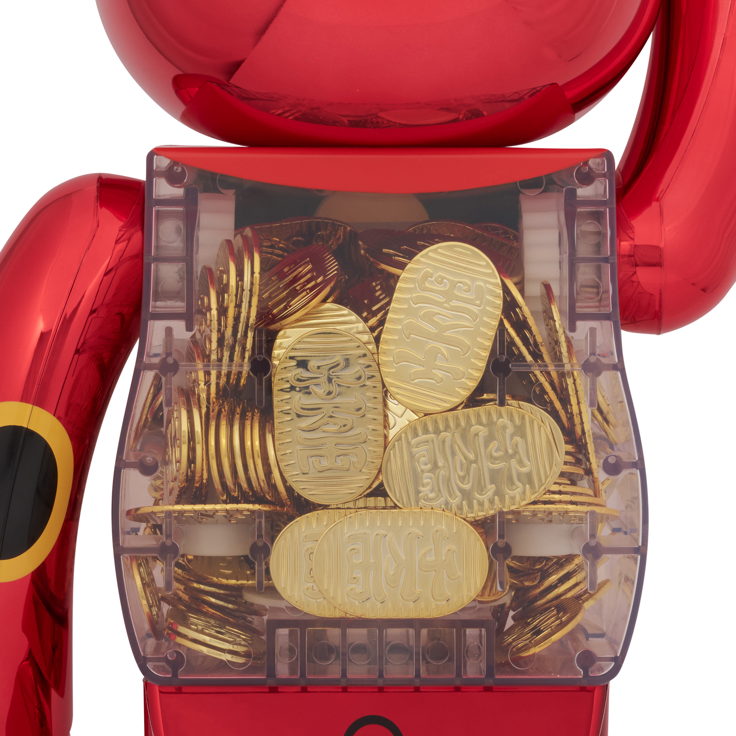 BE@RBRICK Maneki Neko with Koban Ten million ryo Plum Gold Plated 1000%