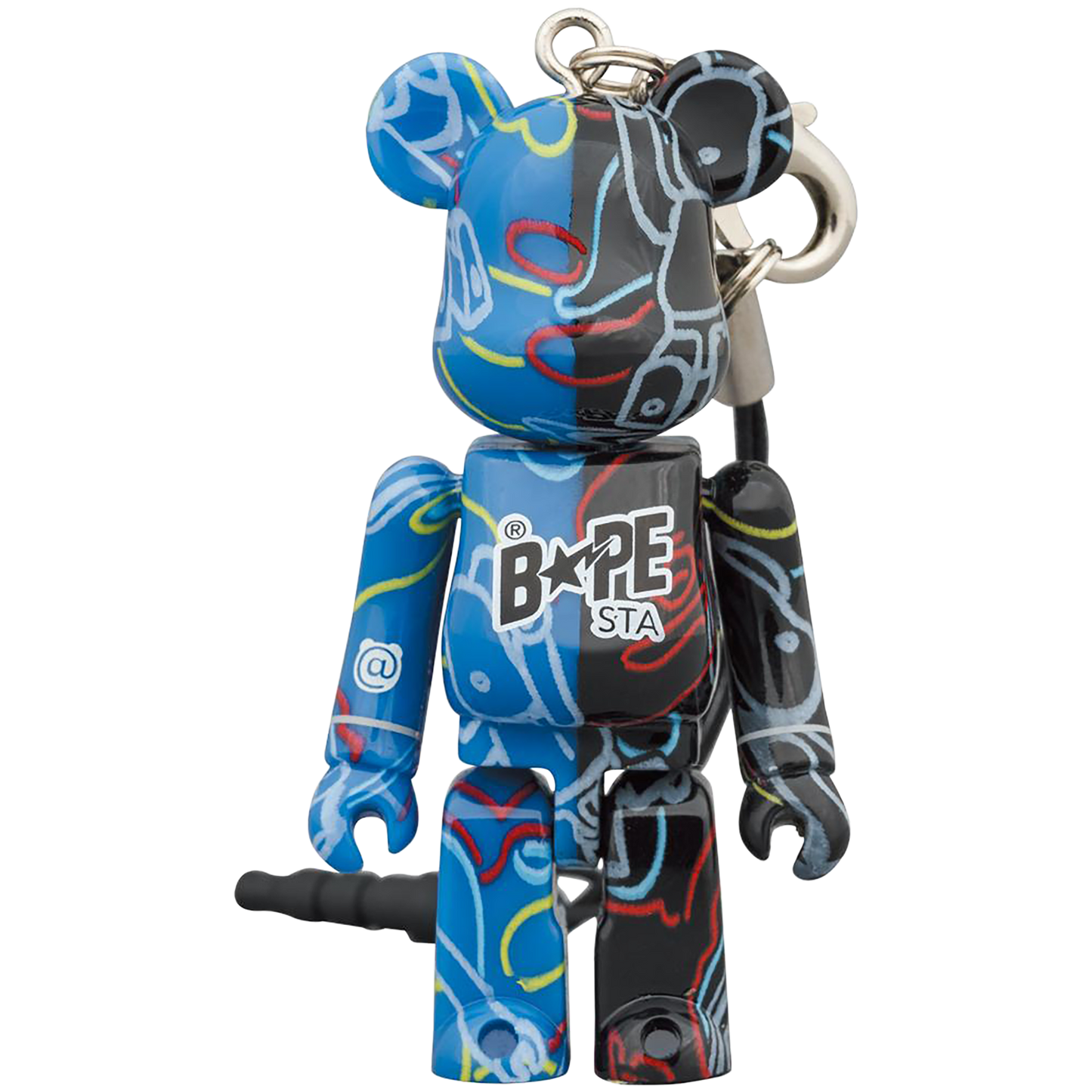 BAPE STA MEDICOM 玩具 BE@RBRICK 迷彩蓝