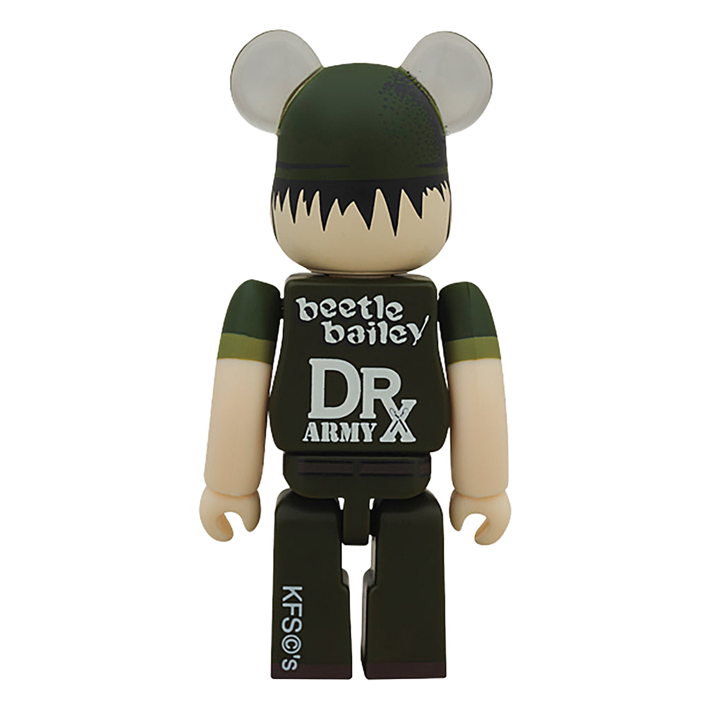 BE@RBRICK DRX ARMY beetle bailey 100%
