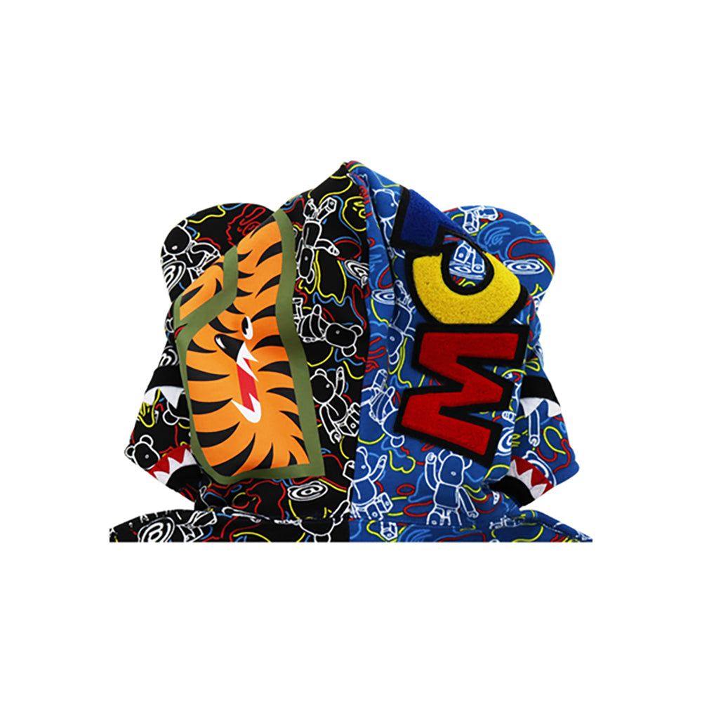 BE@RBRICK CAMO BE@R SHARK HALF FULL ZIP HOODIE 2021_3