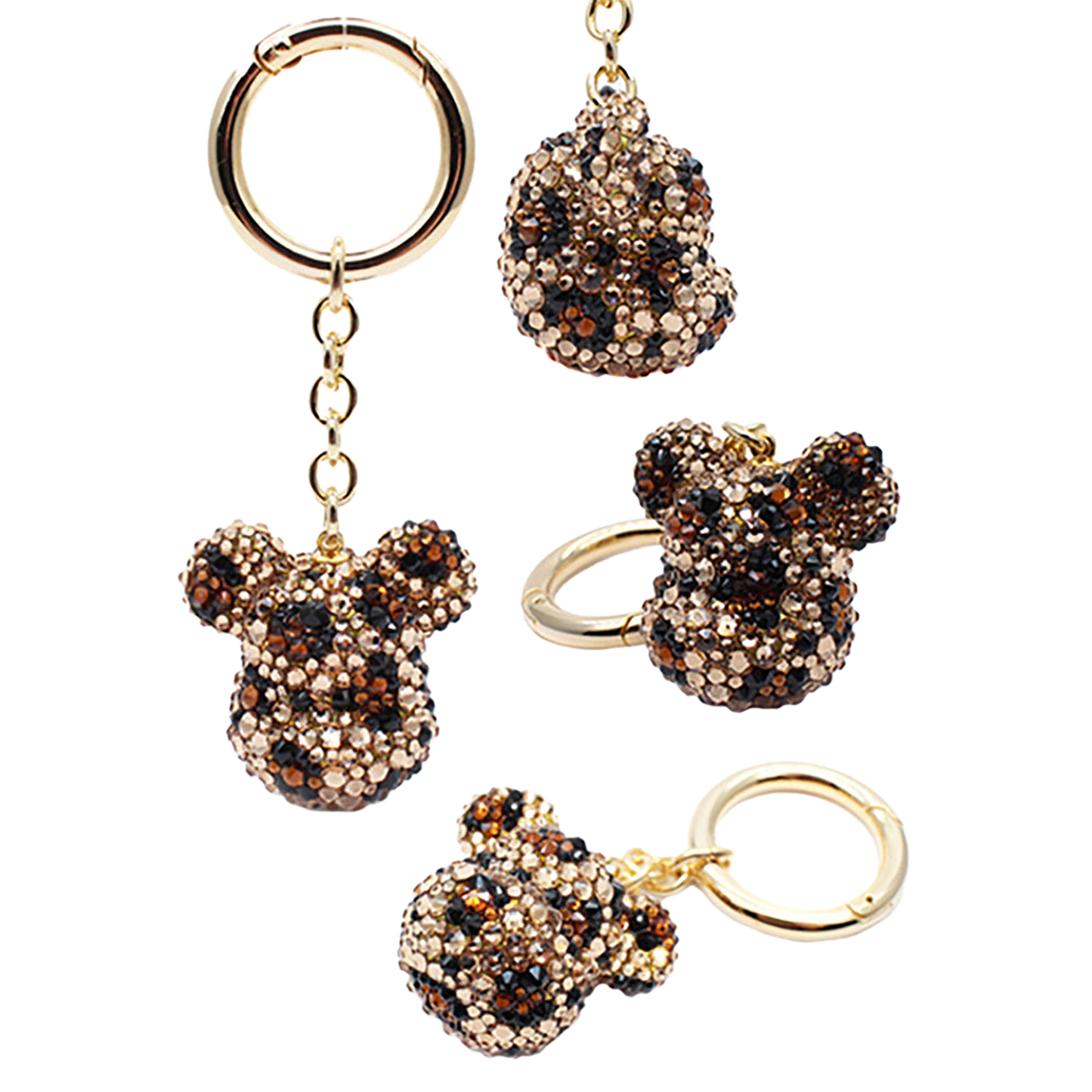 BE@RBRICK CRYSTAL DECORATE CHARM(CRYSTAL/BLACK/LEO)