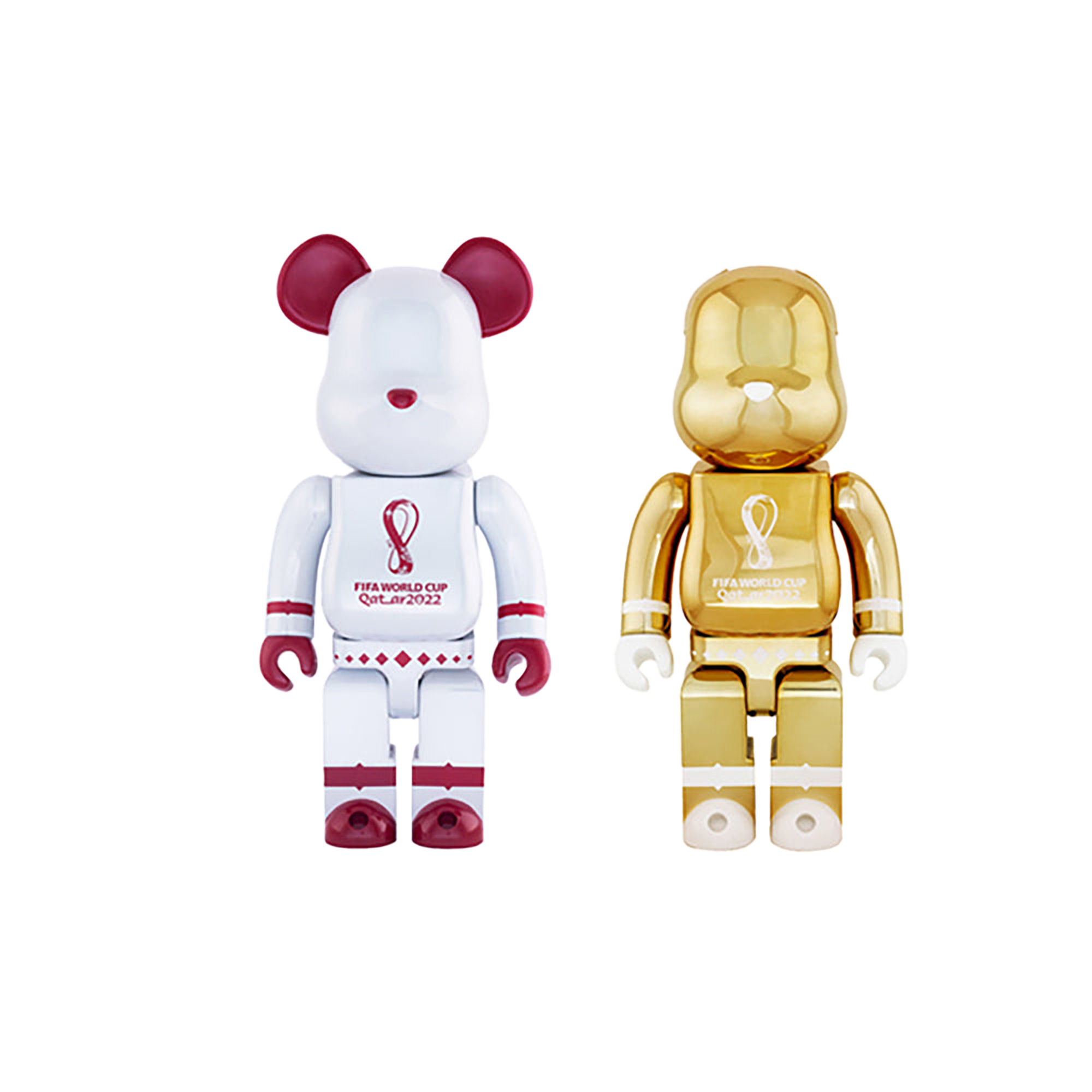 BE@RBRICK – FIFA WORLD CUP QATAR 2022 (TM) OLP WHITE CHROME / OLP BE@RBRICK – FIFA WORLD CUP QATAR 2022 (TM) OLP WHITE CHROME / OLP