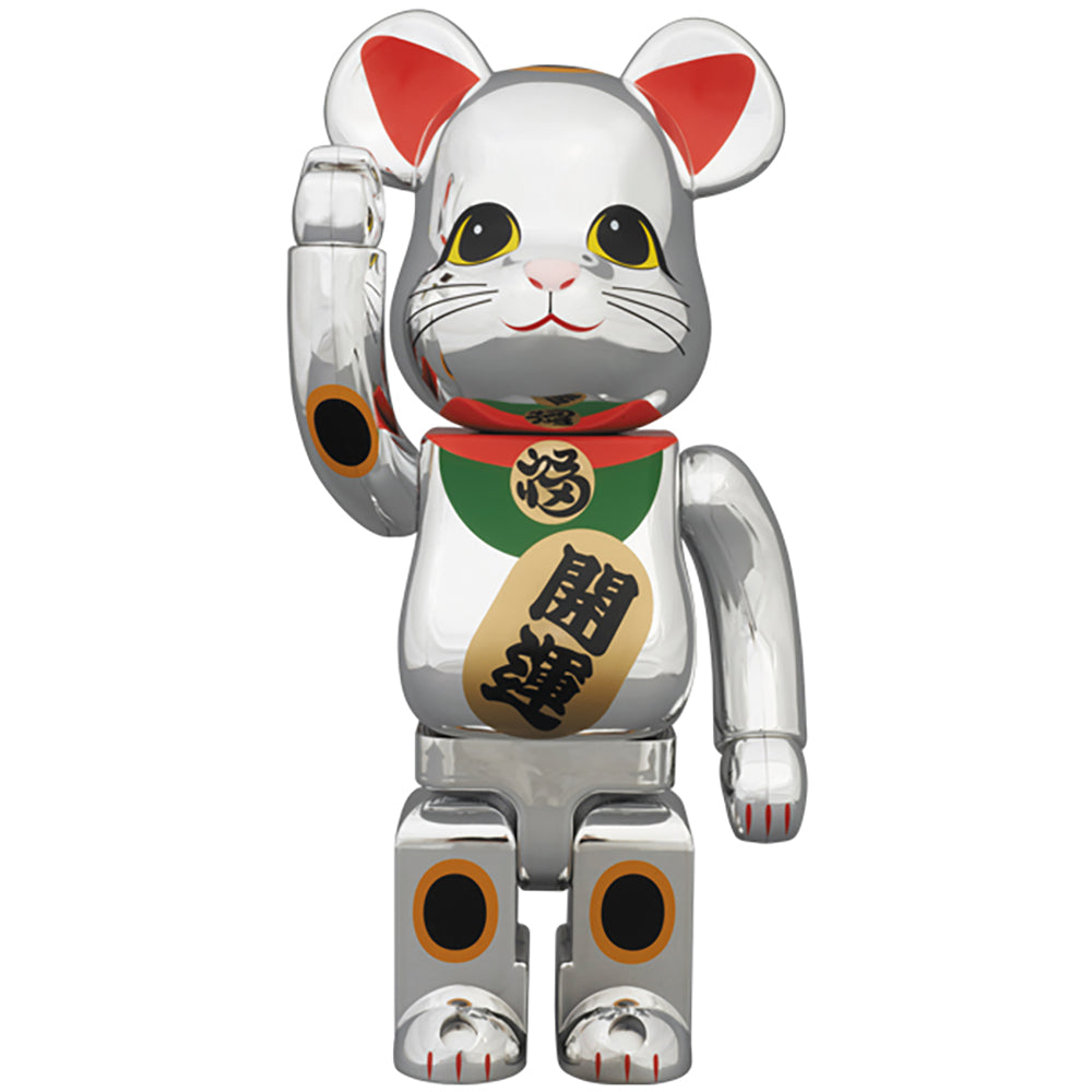 BE@RBRICK 400% 招き猫 銀メッキ_0