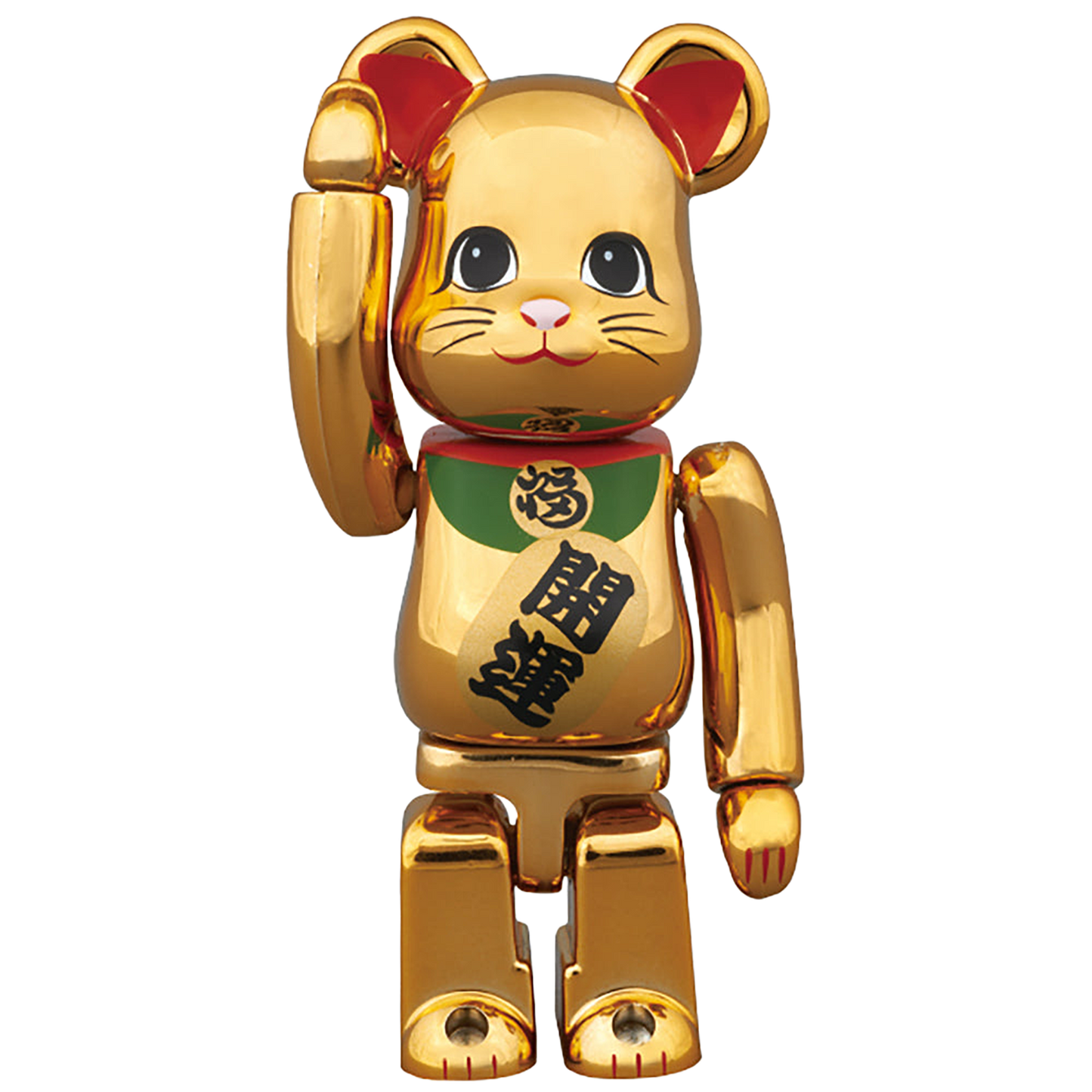 BE@RBRICK 招き猫 金メッキ 参 100%