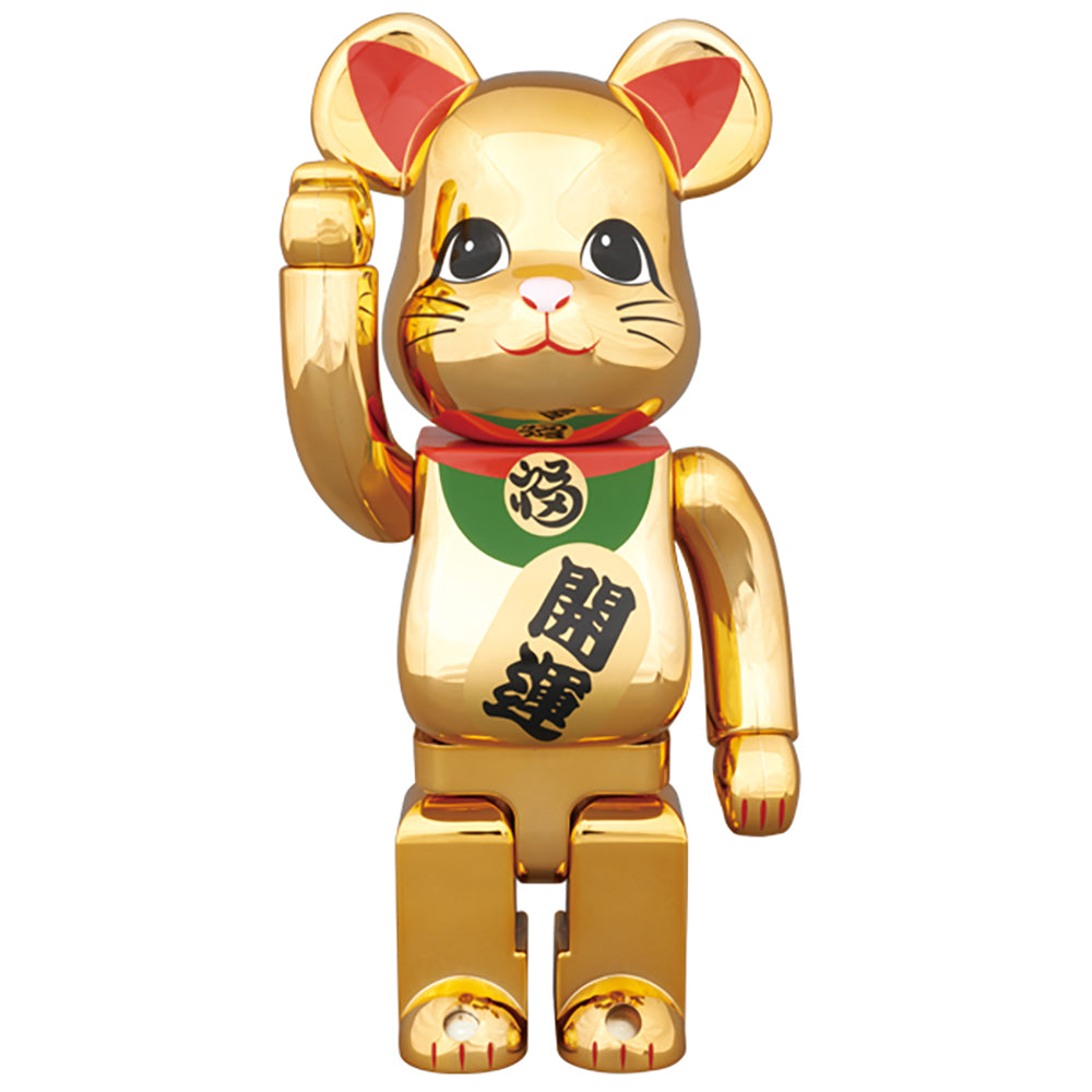 BE@RBRICK 招き猫 金メッキ 参 400%_0