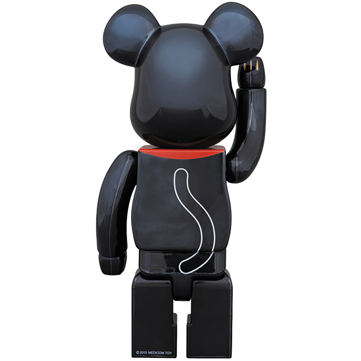 BE@RBRICK 招き猫 黒メッキ 400%