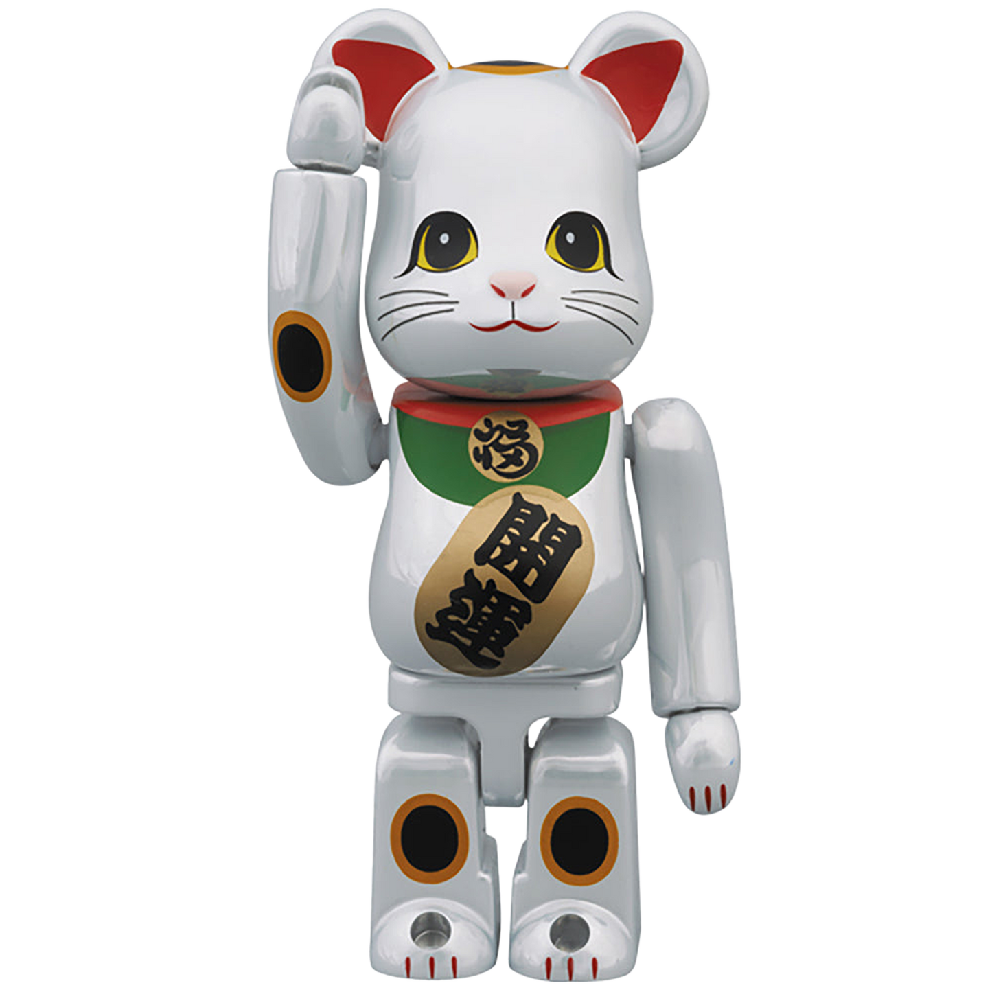 BE@RBRICK 招き猫 白メッキ
