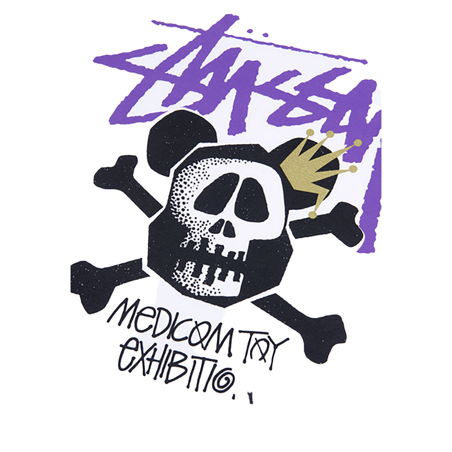 BE@RTEE STUSSY-SKULL BE@R (WHITE)