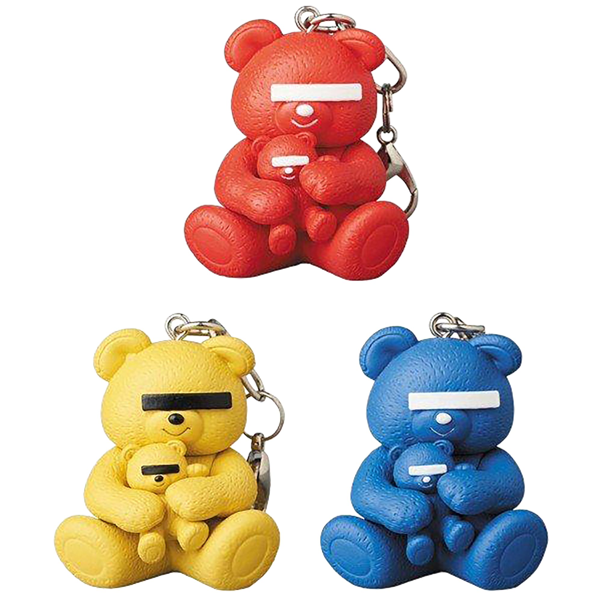 くまごろう（感謝）/7 KEYCHAIN UNDERCOVER BEAR RED／YELLOW／BLUE | MEDICOM TOY OFFICIAL
