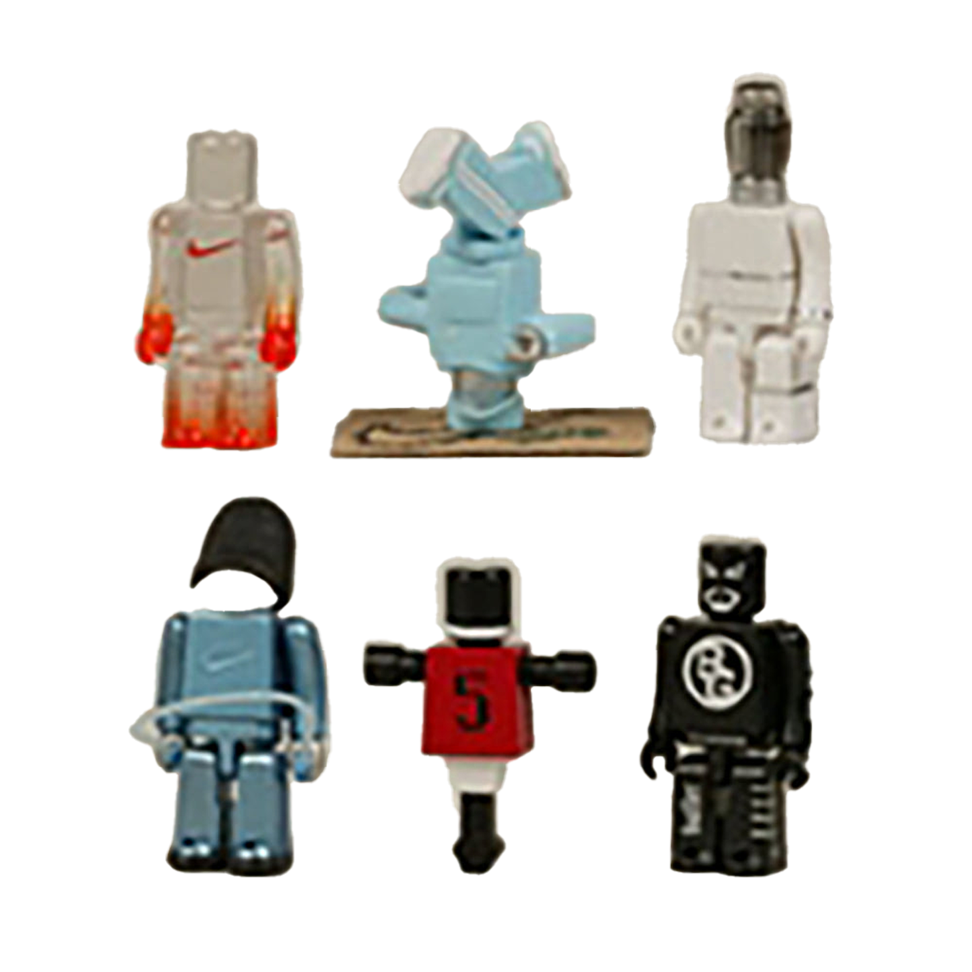 NIKE ホワイトダンク展 KUBRICK フィギュア + シューレース KUBRICK NIKE Design-Generation 1（6体セット） | MEDICOM TOY