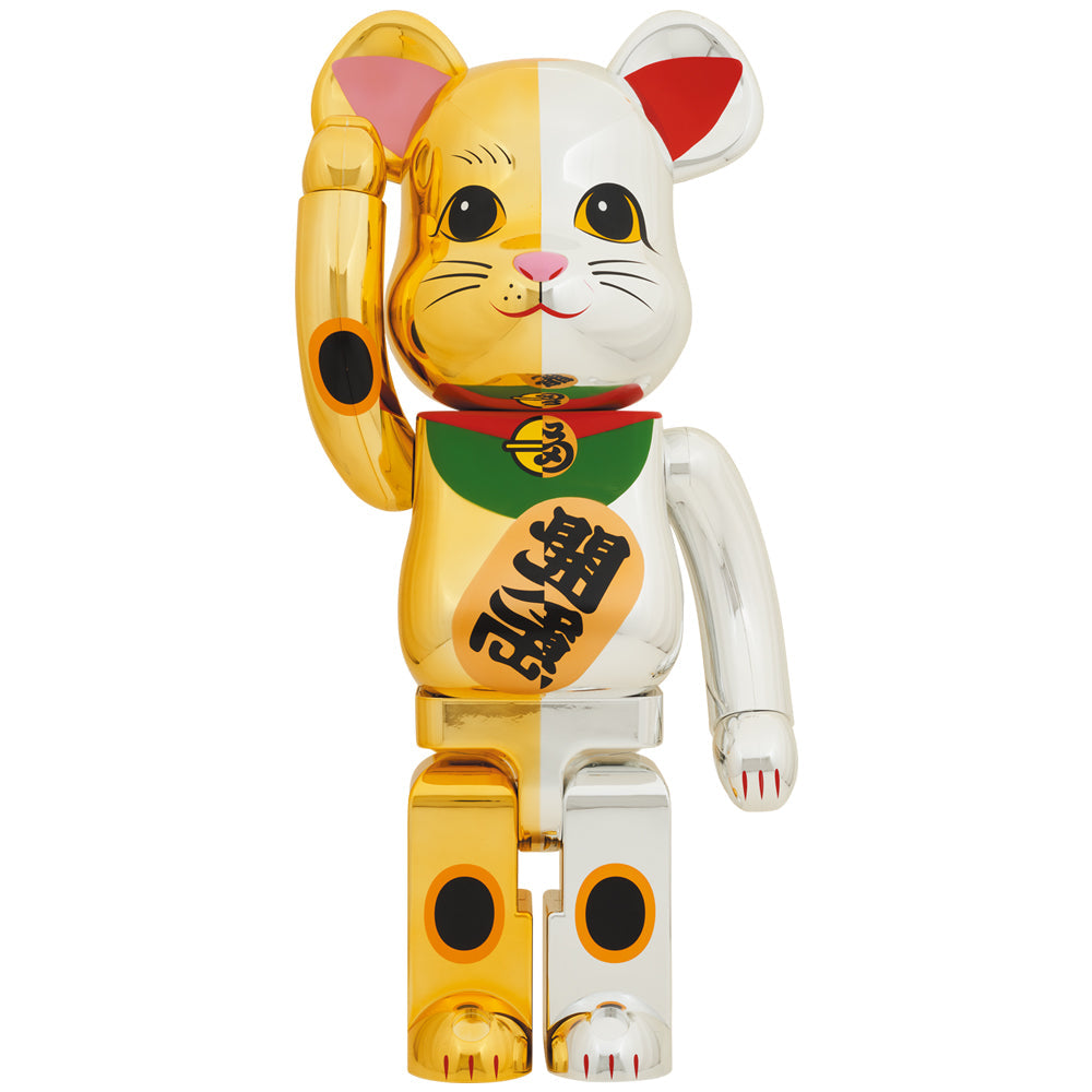 BE@RBRICK 招き猫 開運 銀×千万両 金 1000％ BE@RBRICK 招き猫 千万両 金×開運 銀 1000％ | MEDICOM TOY OFFICIAL STORE