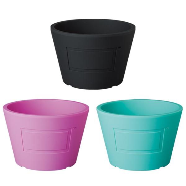 BOTANIZE POT BLACK/PINK/EMERALD GREEN