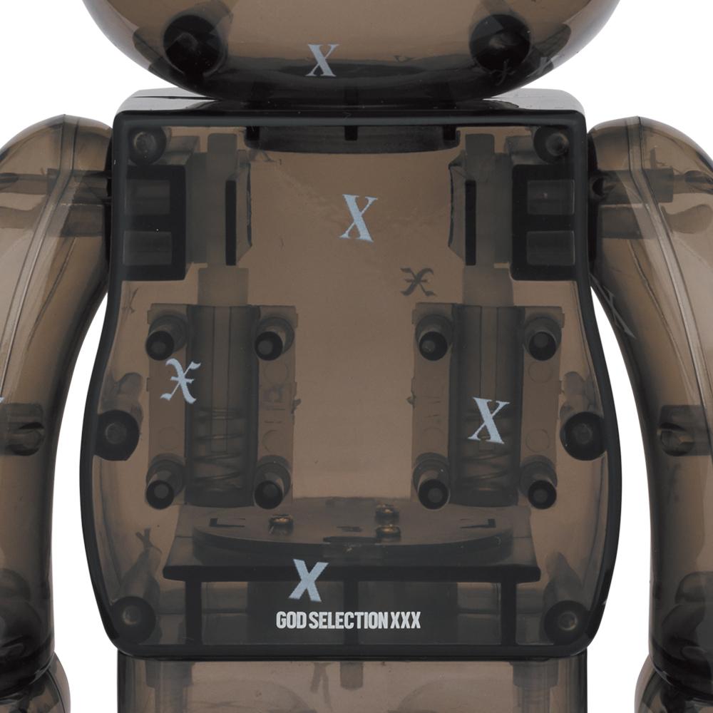 BE@RBRICK GOD SELECTION XXX BLACK CLEAR 100% & 400%