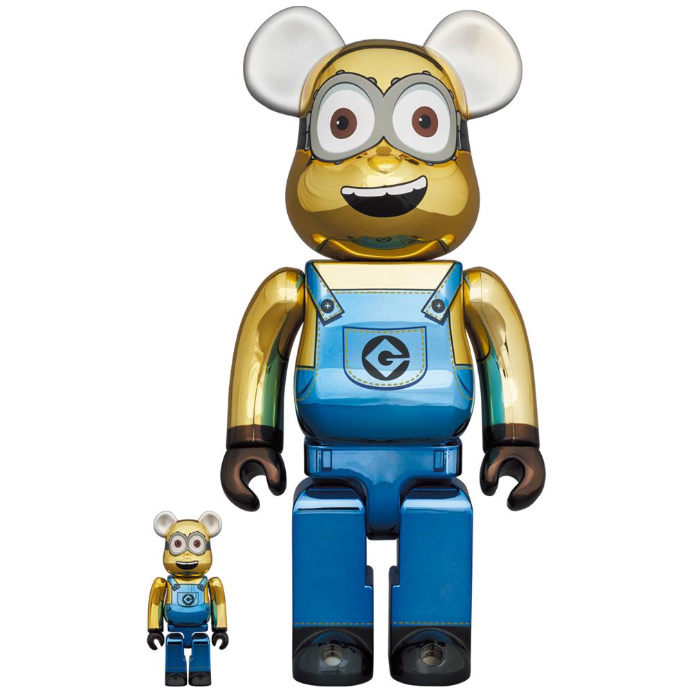 ミニオンBE@RBRICK DAVE CHROME Ver. 1000％即日発送 BE@RBRICK DAVE CHROME Ver. 100％ & 400％ | MEDICOM TOY OFFICIAL STORE