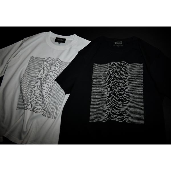 REFLECTIVE PRINT TEE "UNKNOWN PLEASURES"
