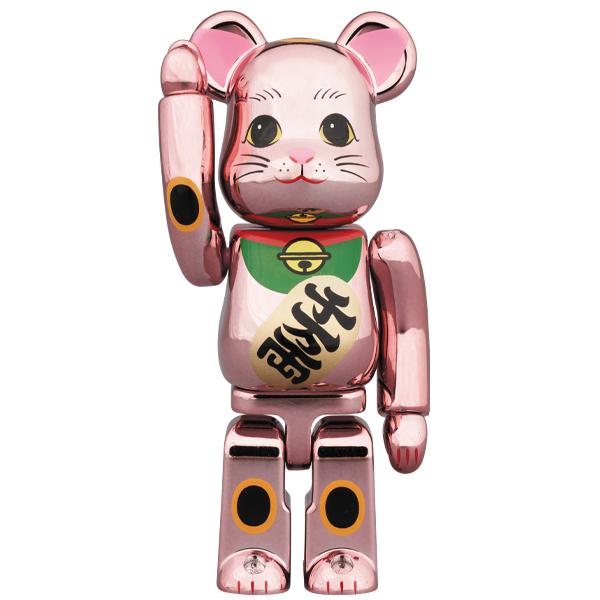 BE@RBRICK 招き猫 桃金メッキ 100％ | MEDICOM TOY OFFICIAL STORE