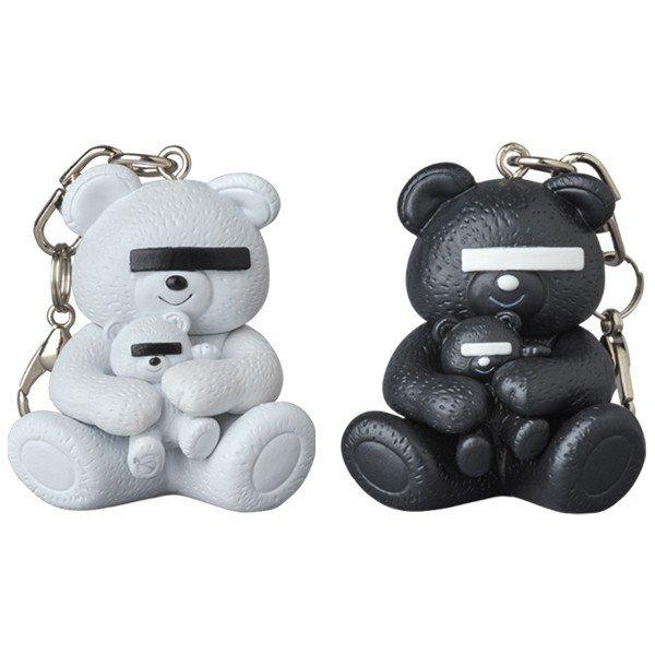 KEYCHAIN UNDERCOVER BEAR WHITE / BLACK
