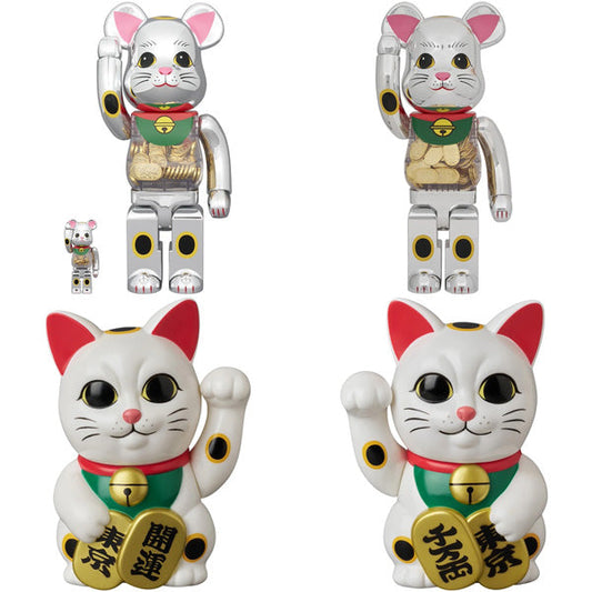 限定品発売のお知らせ(BE@RBRICK 招き猫 小判 千万両 銀メッキ 100％ & 400％ / 1000％、ソフビ 招き猫(小) / (大))／5月26日(火)12時より