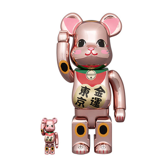 限定品発売のお知らせ(BE@RBRICK 招き猫 金運・東京 桃金メッキ 100％ & 400％)／7月28日(火)12時より