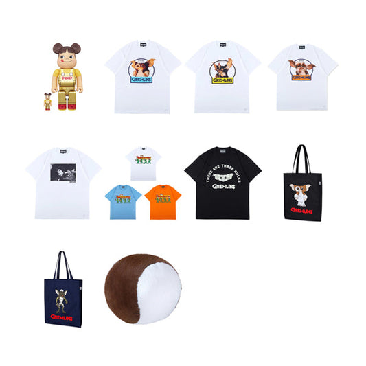 限定品発売のお知らせ (BE@RBRICK ペコちゃん(オーバーオール) 金メッキ 100％ & 400％、MLE GREMLINS 各種)／6月27日(土)より