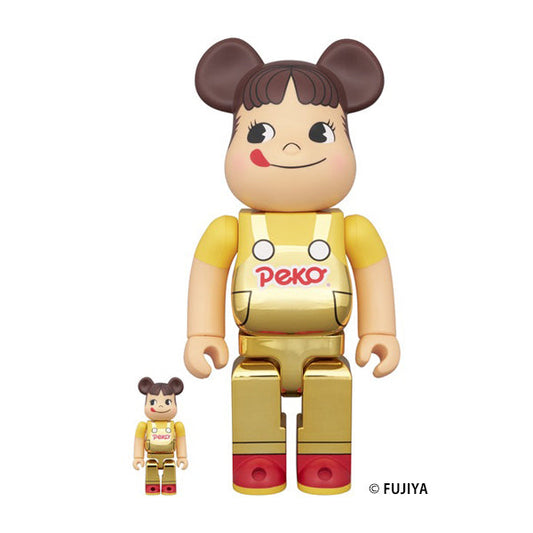 BE@RBRICK ペコちゃん(オーバーオール) 金メッキ 100％ & 400％ ／6月22日(月)より！