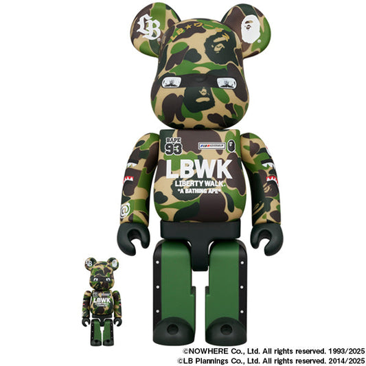 BE@RBRICK LBWK × BAPE(R) 100％ & 400％ / 1000％ ／1月10日(金)より