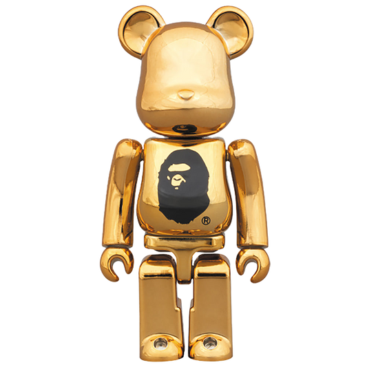 A BATHING APE(R) / NOWHERE 23rd anniv. GOLD BE@RBRICK