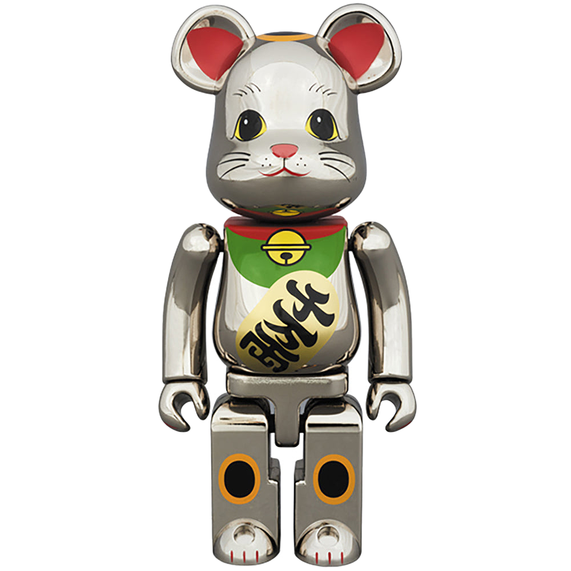 超合金 BE@RBRICK 招き猫 銀メッキ