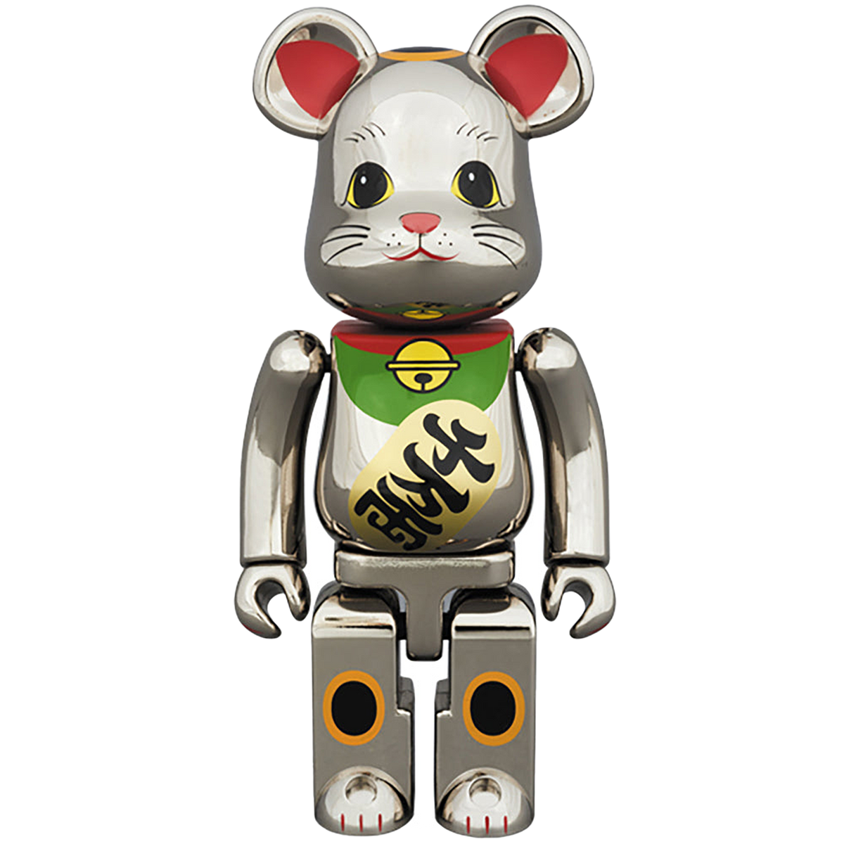 超合金 BE@RBRICK 招き猫 銀メッキ