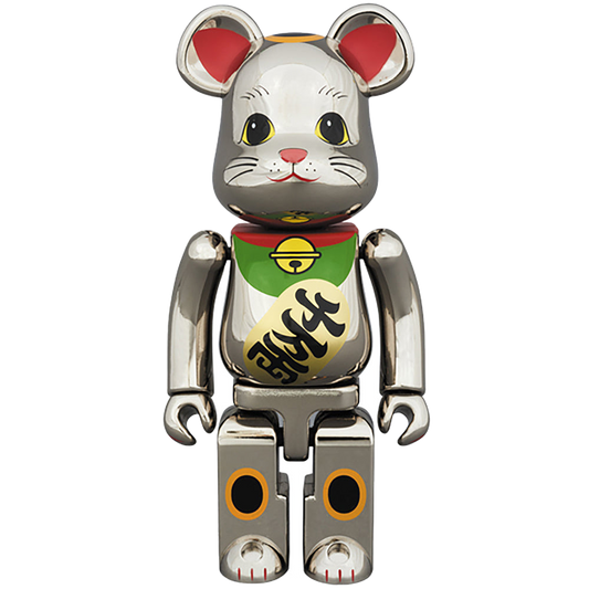 超合金 BE@RBRICK 招き猫 銀メッキ