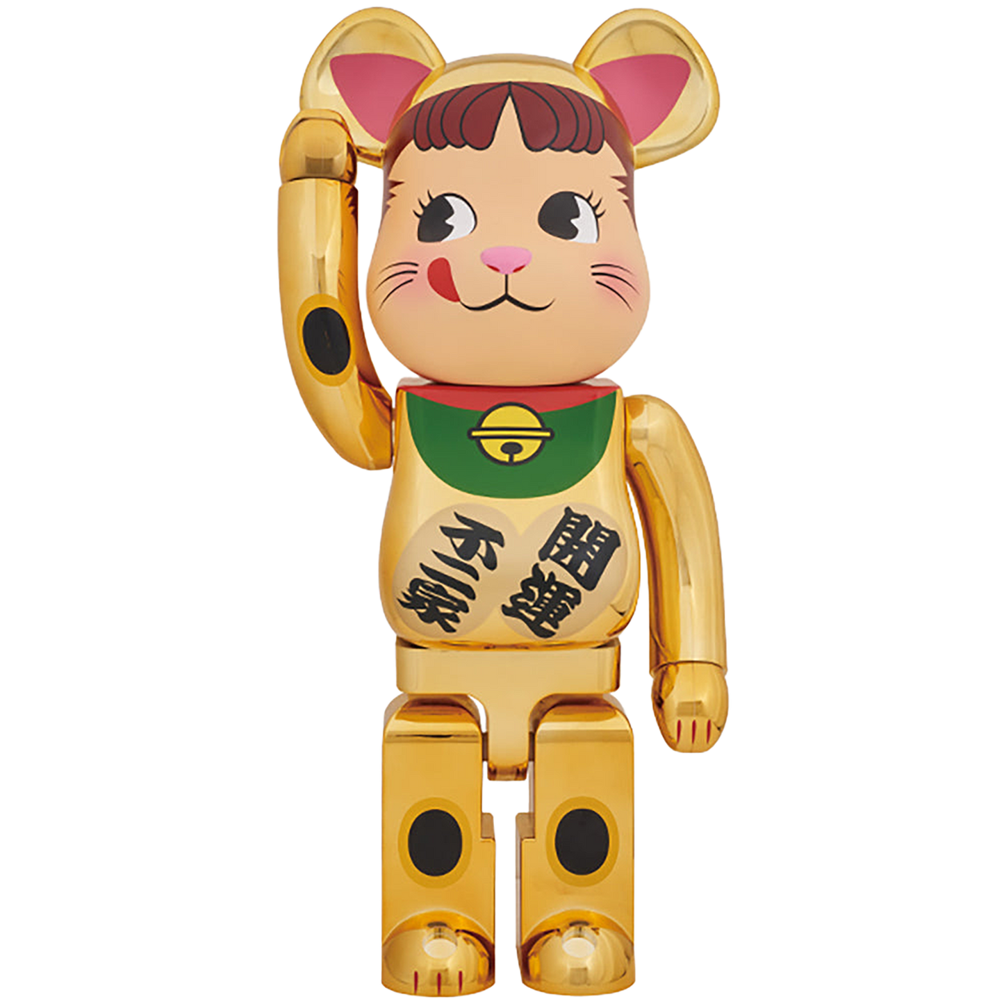 BE@RBRICK 招き猫 ペコちゃん 金メッキ 1000％