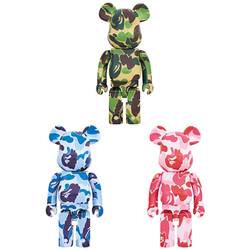 BE@RBRICK ABC CAMO 1000％ GREEN/BLUE/PINK_0