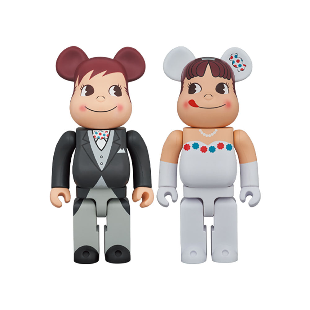 BE@RBRICK ウェディング ペコちゃん & ポコちゃん 400％ 2体セット_0
