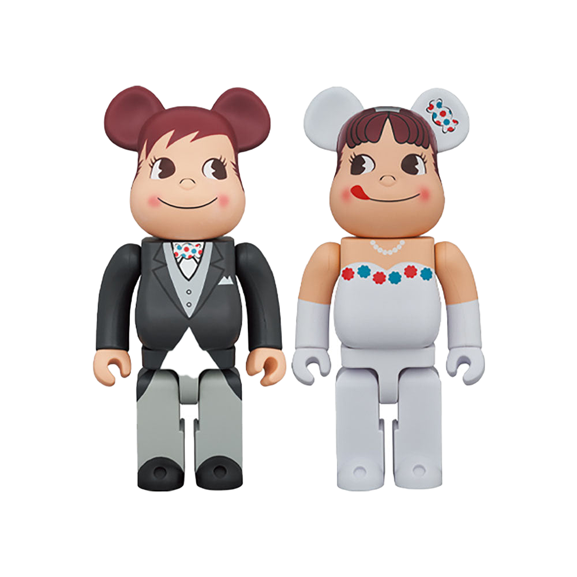 BE@RBRICK ウェディング ペコちゃん & ポコちゃん 400％ 2体セット