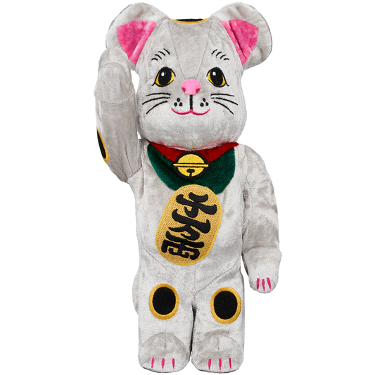 BE@RBRICK 招财猫 Kigurumi 银 400%
