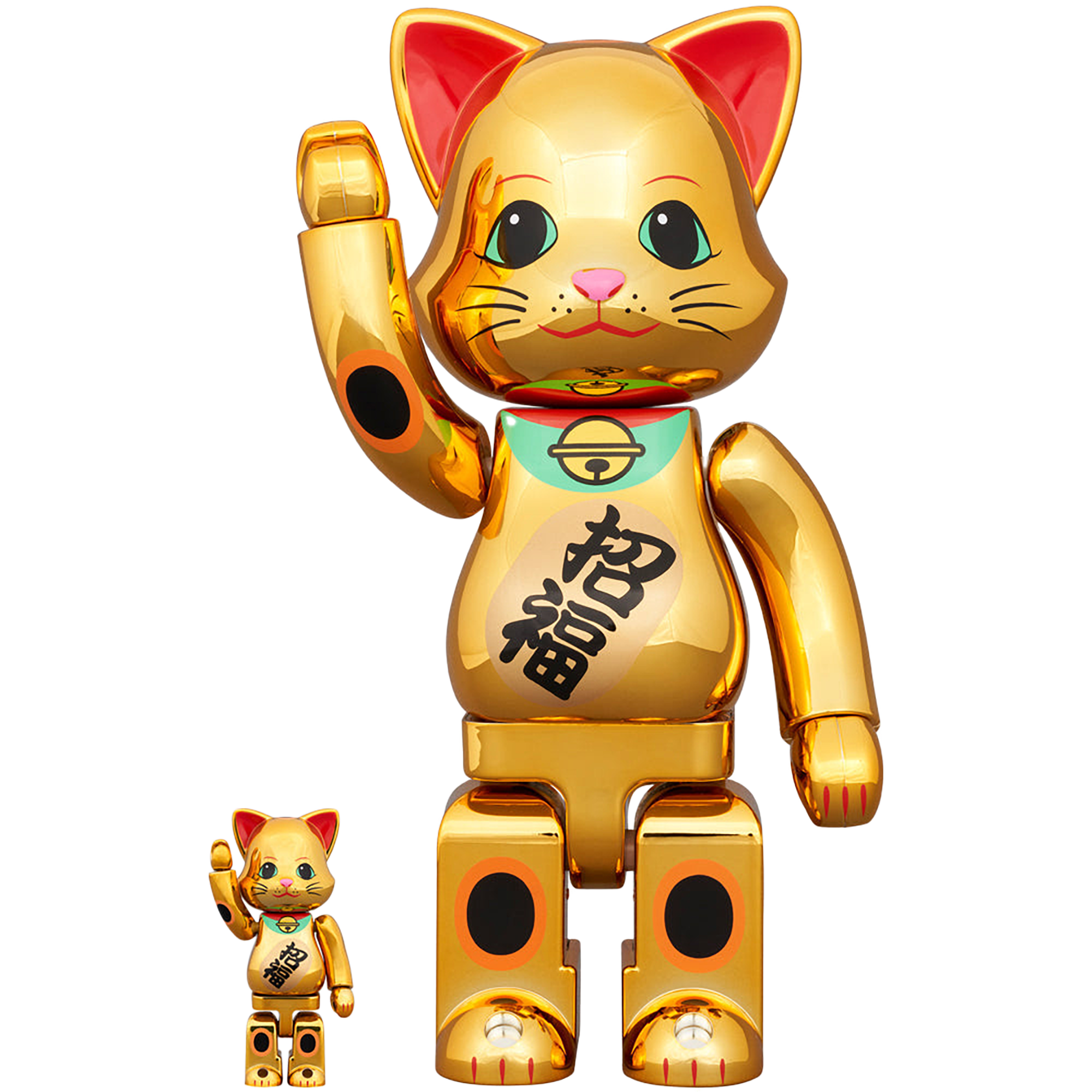 NY@BRICK Manekineko Lucky Gold Plated 100% & 400%