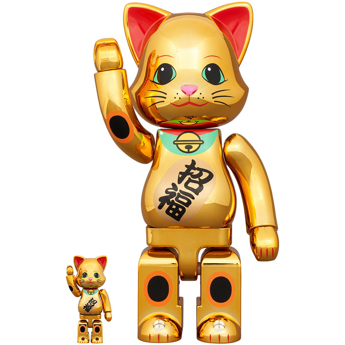 NY@BRICK Manekineko Lucky Gold Plated 100% & 400%