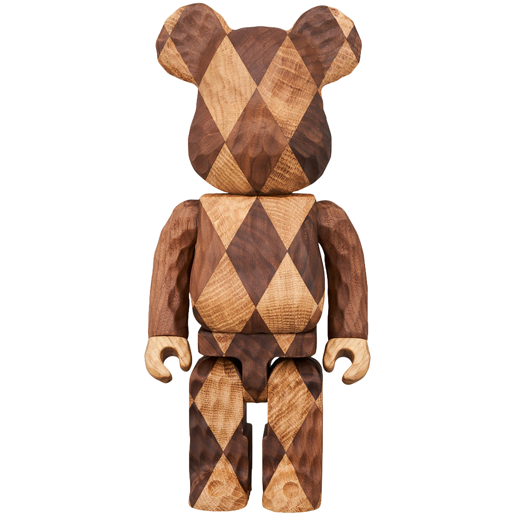 BE@RBRICK Karimoku fragmentdesign carved wooden-LATTICE PATTERN 400％