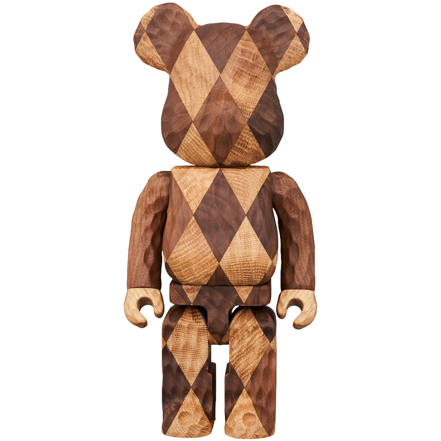 BE@RBRICK Karimoku fragmentdesign carved wooden-LATTICE PATTERN 400％