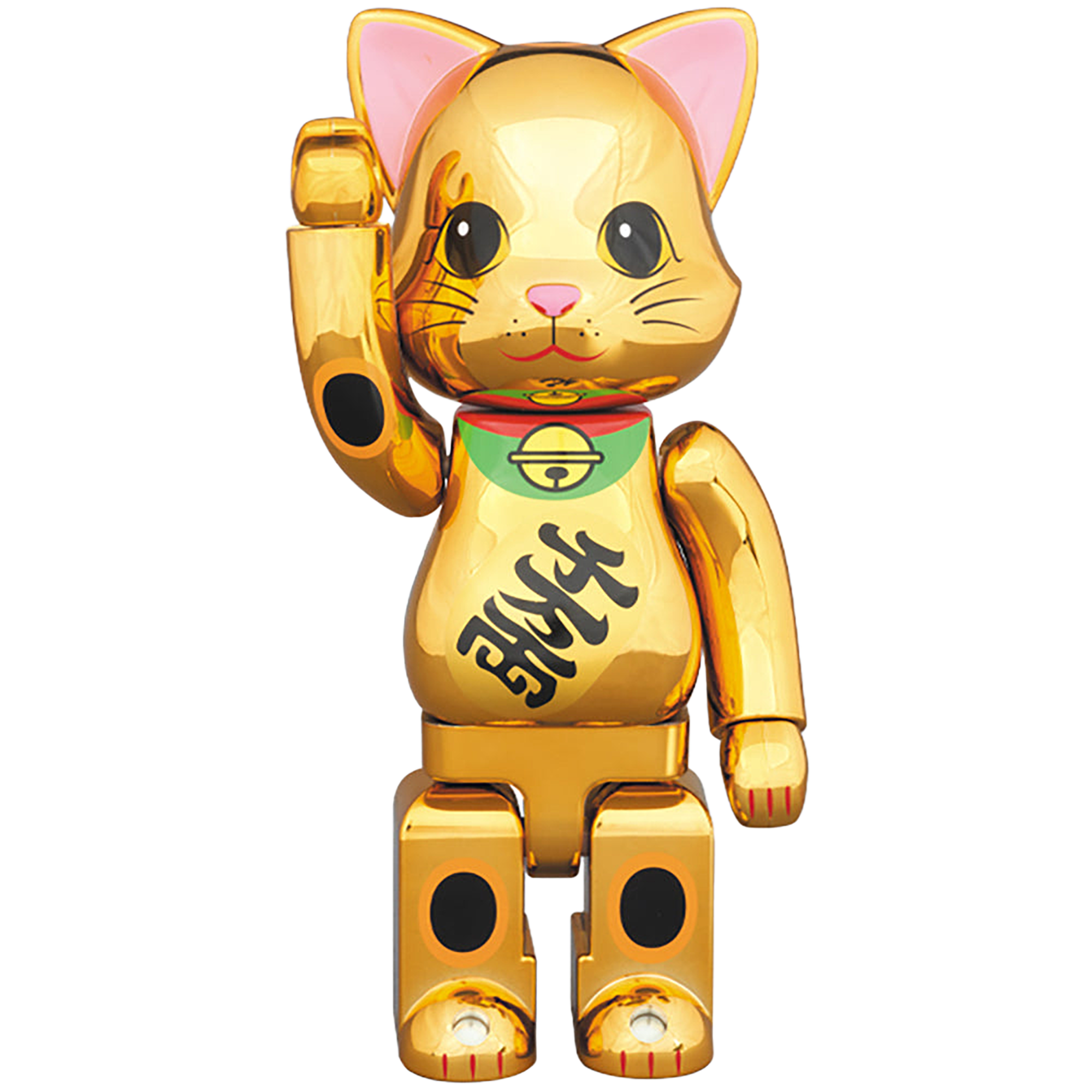 NY@BRICK 招き猫 金メッキ 400％