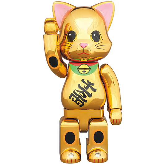 NY@BRICK 招き猫 金メッキ 400％