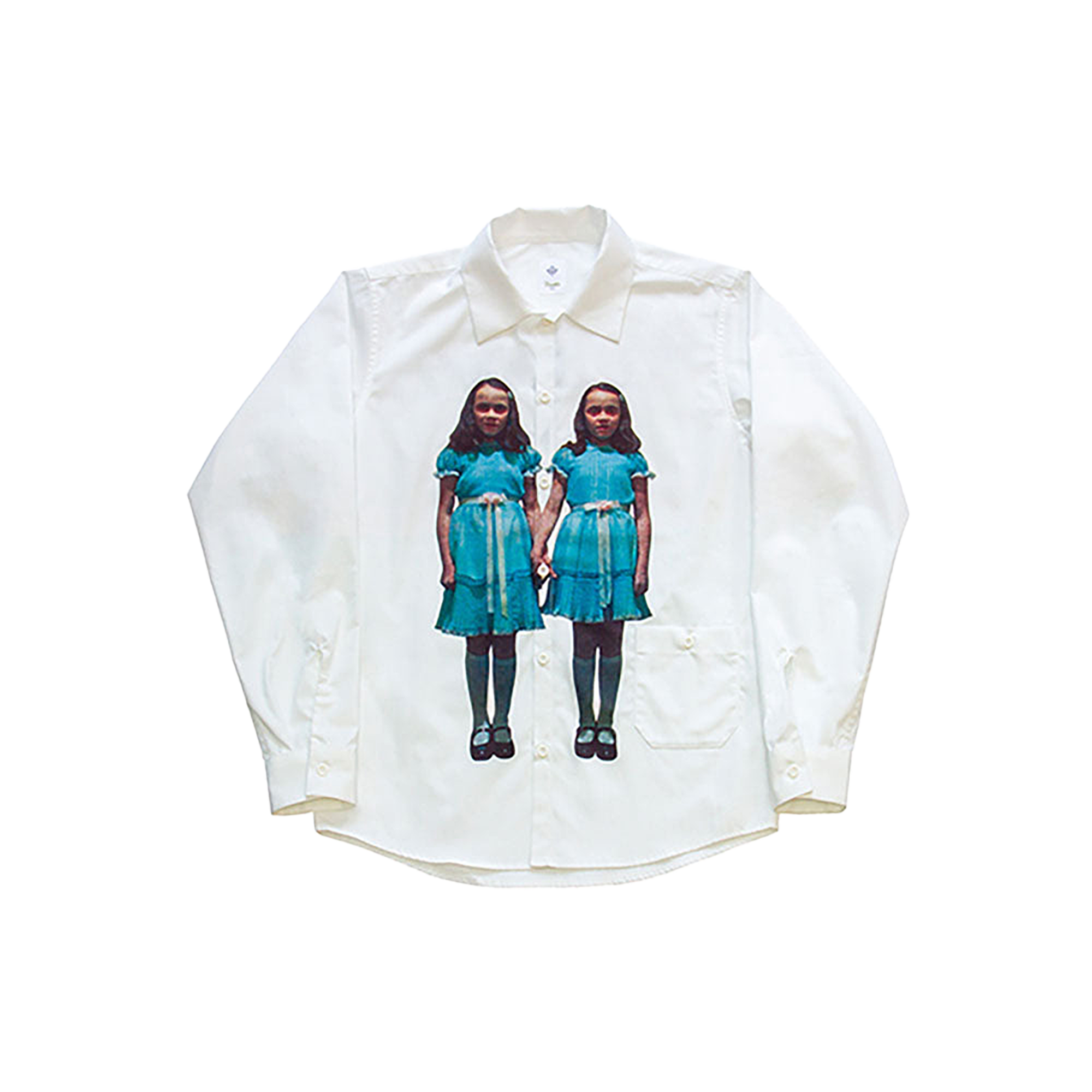 Noodle×THE SHiNiNG shirt WHITE／BLACK