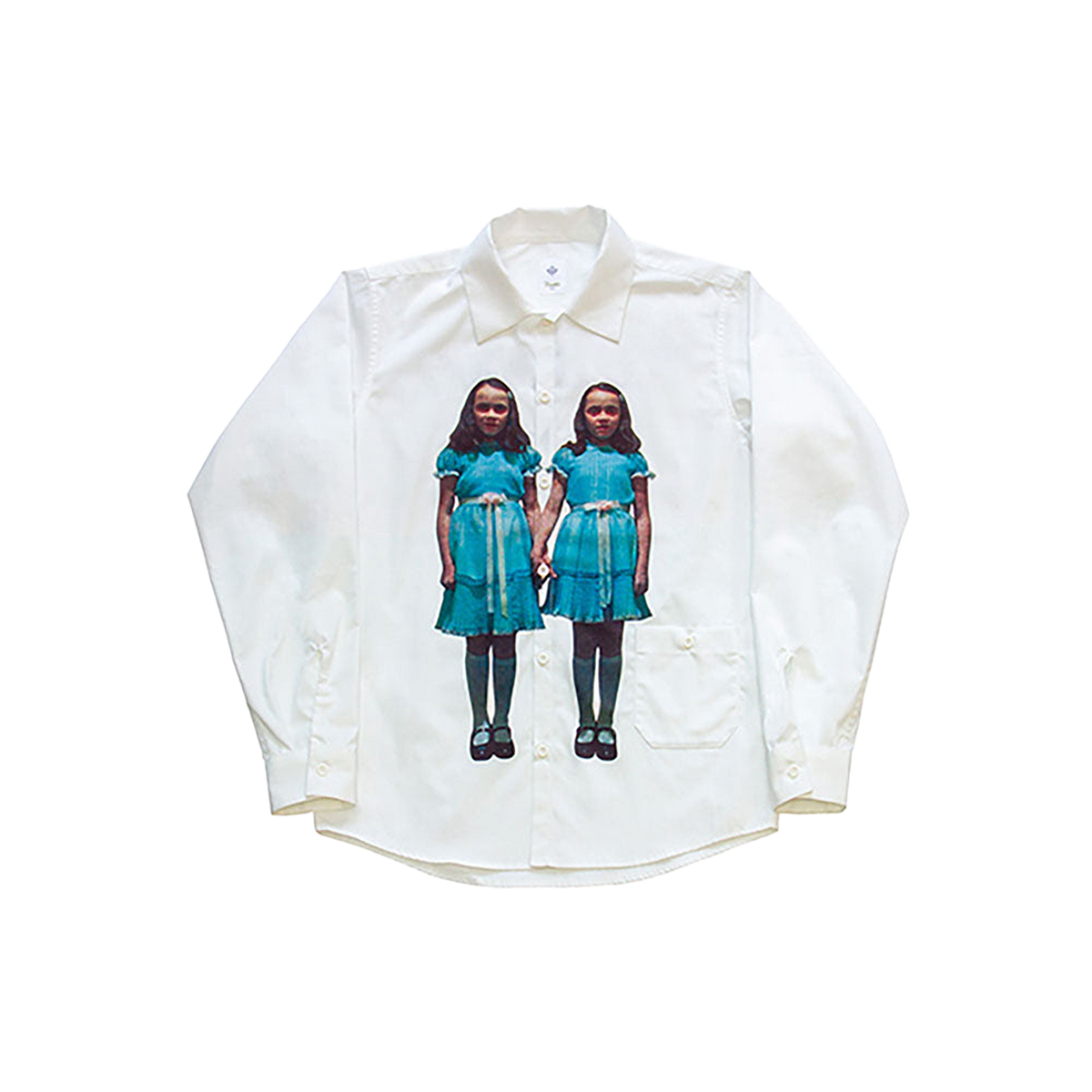 Noodle×THE SHiNiNG shirt WHITE／BLACK