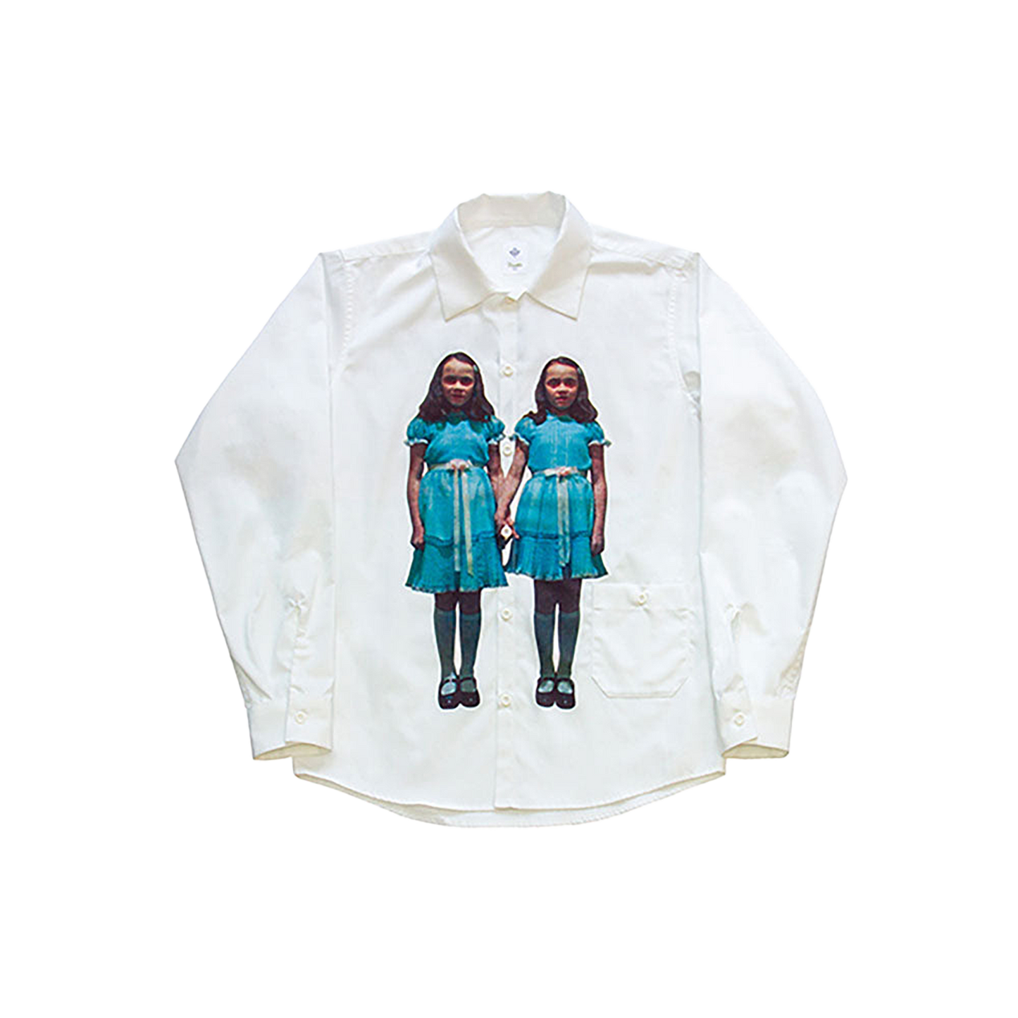 Noodle×THE SHiNiNG shirt WHITE／BLACK