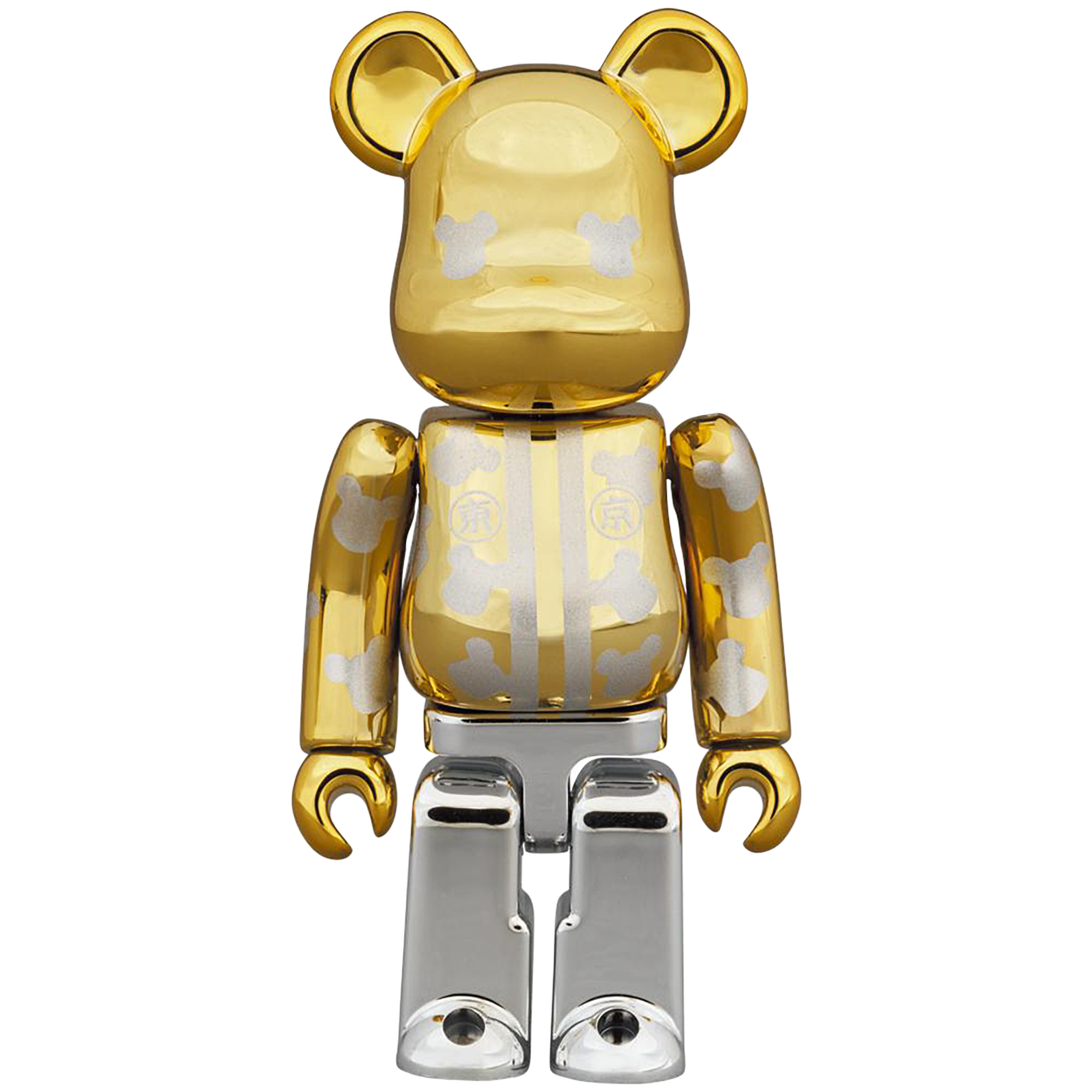 BE@RBRICK Happy Tokyo Gold Plated 100％ & 400％