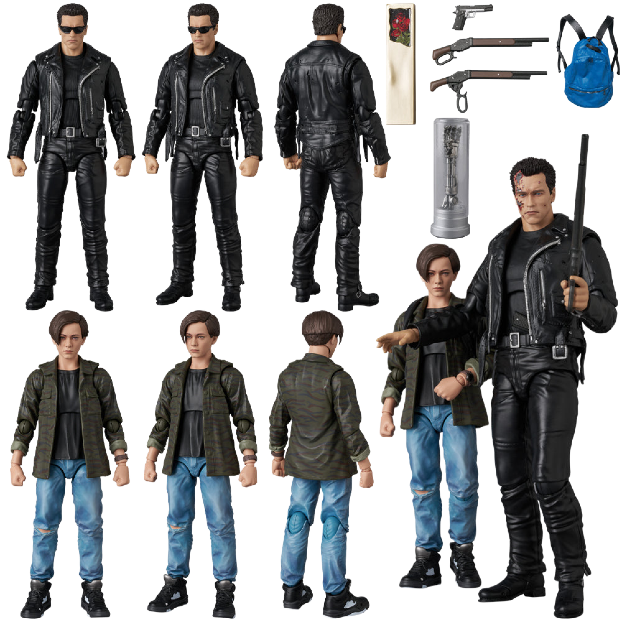 MAFEX T-800(T2 Ver.) & John Connor